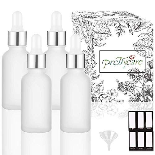 prettycare 4 pack 1oz dropper bottle for essential oils, 30 ml...