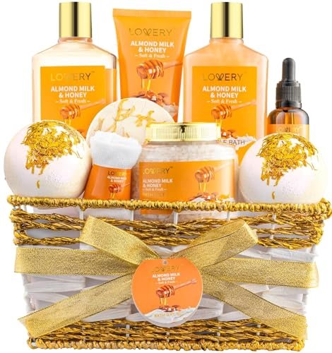 gifts for women gift basket for women 10 pc almond milk & ho...