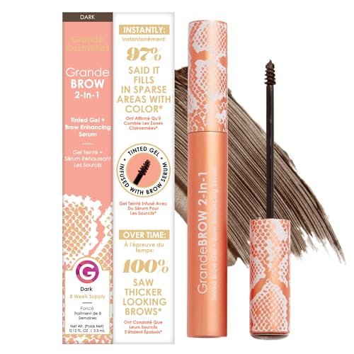 grande cosmetics grandebrow 2 in 1 tinted brow gel + brow enha...
