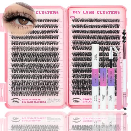 lash clusters kit, 560 pcs eyelashes clusters kit 9 16mm indiv...