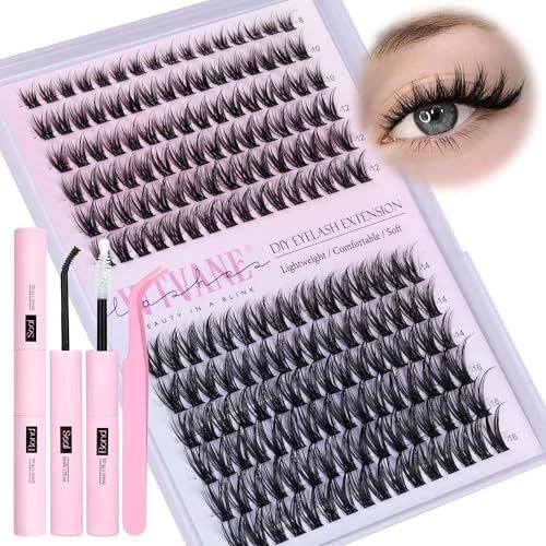 fairy lash clusters kit wispy eyelash clusters diy 8 16mm mang...