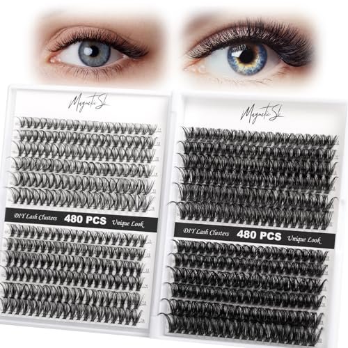 lash clusters 480 clusters 60d 80d thick eyelash extension 30d...