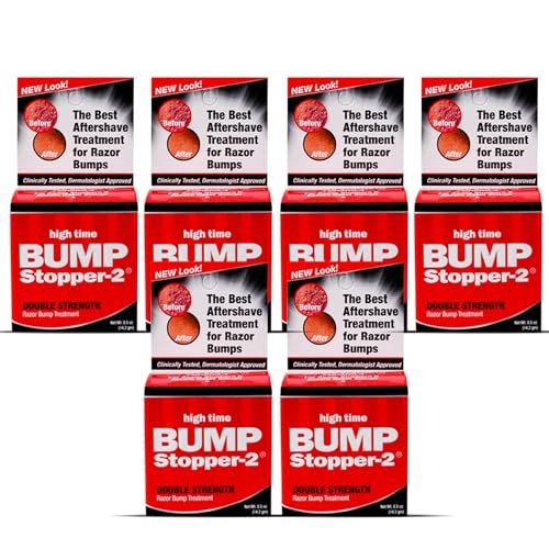 high time bump stopper 2 double strength ingrown hair cream |...