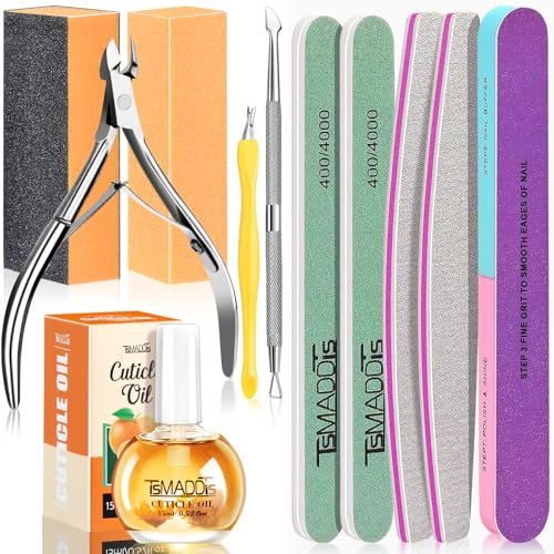 tsmaddts manicure kit for women with nail files, buffer blocks...
