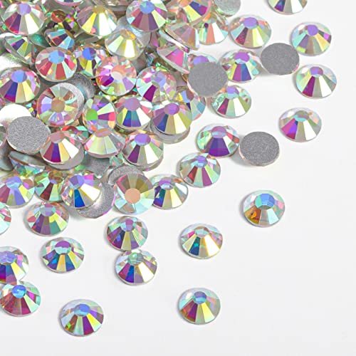 beadsland 2880pcs flat back crystal rhinestones round gems for...