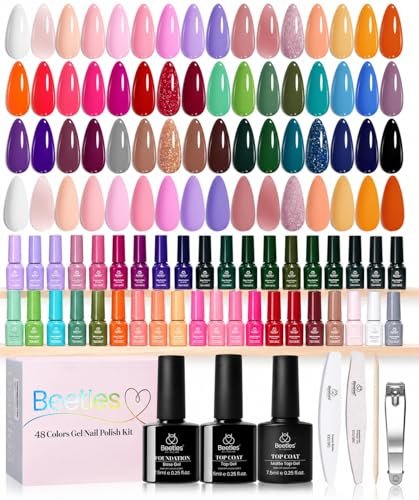 beetles gel nail polish set seasons variations 48 colors gel...