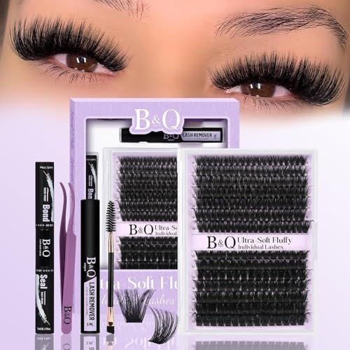 b&q fluffy lash clusters kit ultrasoft cluster eyelash extensi...