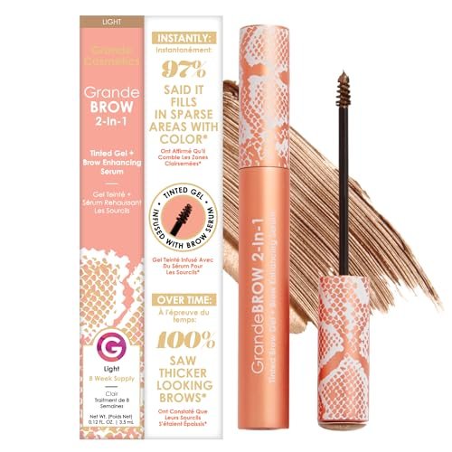 grande cosmetics grandebrow 2 in 1 tinted brow gel + brow enha...