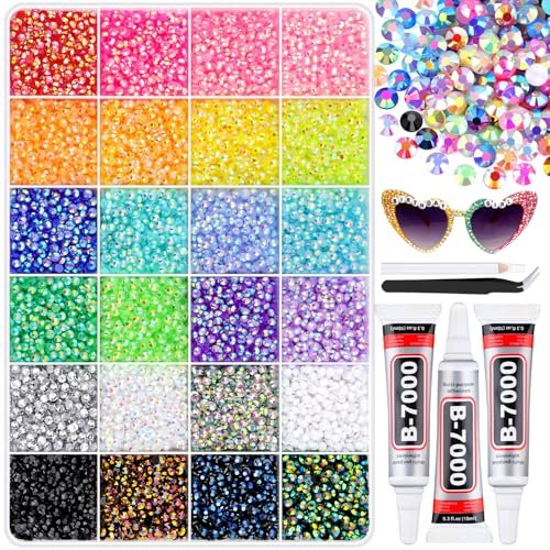 32000pcs resin rhinestones for bedazzling with b7000 jewelry g...