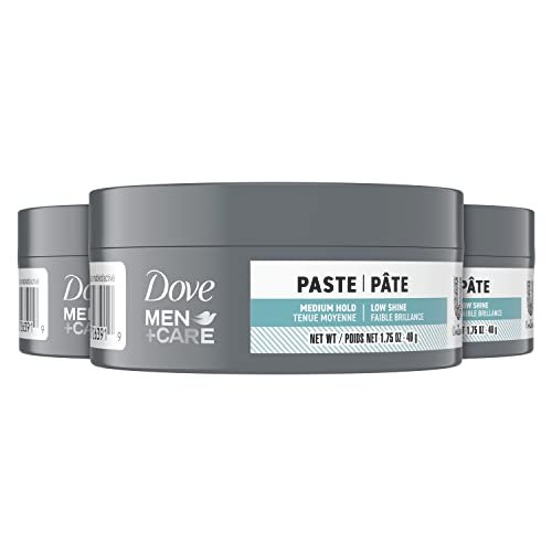 dove men + care styling aid 3 count sculpting hair paste hair...