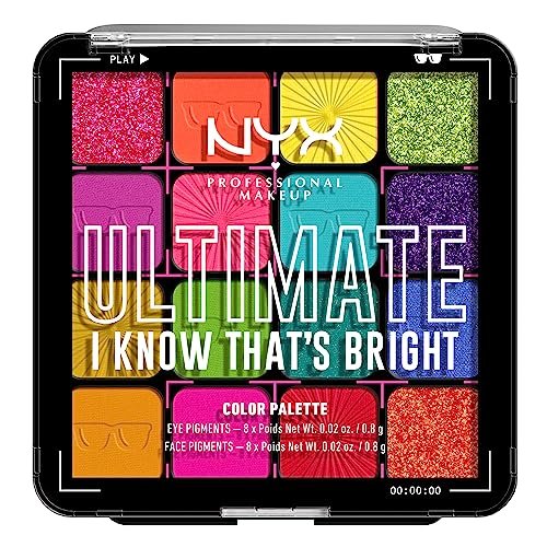 nyx professional makeup, ultimate shadow palette, eyeshadow pa...