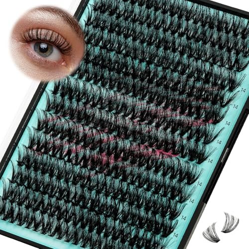 lash clusters wispy 280pcs eyelash extension 40d 50d cluster l...