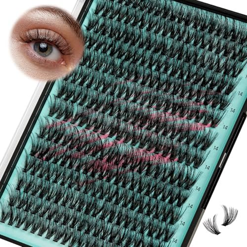 lash clusters wispy 280pcs eyelash extension 60d cluster lashe...