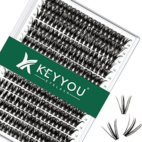 lash clusters 300pcs individual lashes 50d 0.07c curl 13mm diy...