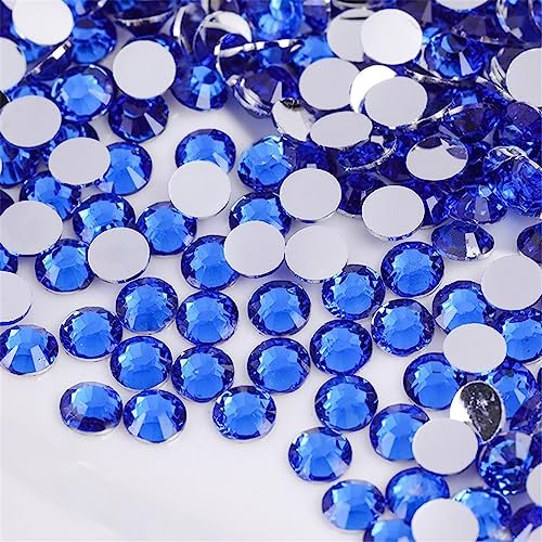 500 pieces ss30 6mm flatback rhinestones clear glass round gem...