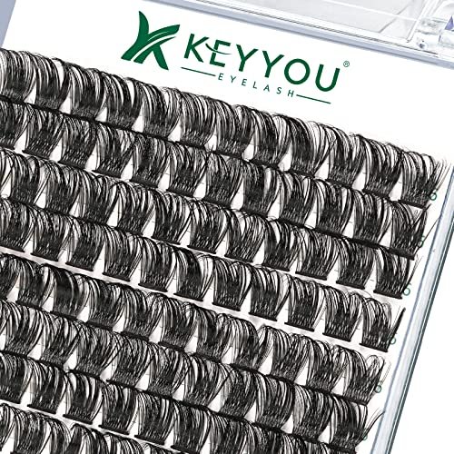 lash clusters,96 pcs cluster lashes d curl 16mm diy lash exten...