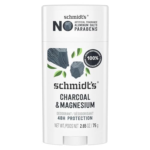 schmidt's aluminum free vegan deodorant charcoal & magnesium w...