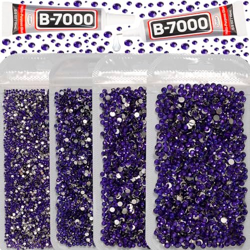 b 7000 glue for 30200pcs purple resin rhinestones flatback for...