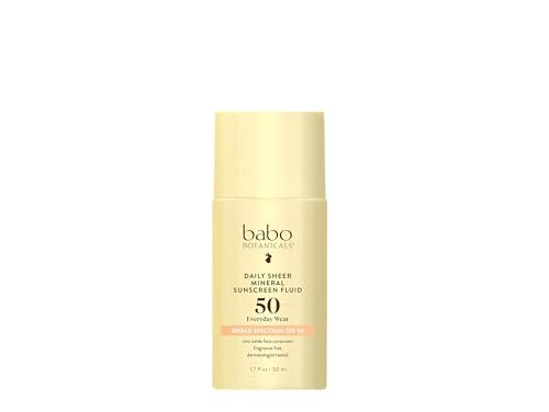 babo botanicals daily sheer mineral sunscreen fluid spf50 na...
