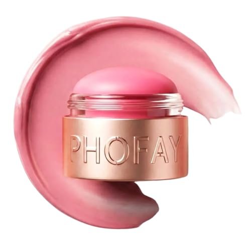 PHOFAY 3-in-1 Flush Balm Cream Blush,Mousse Blushs Cream & Lip... phofay 3 in 1 flush balm cream blush,mousse blushs cream & lip...