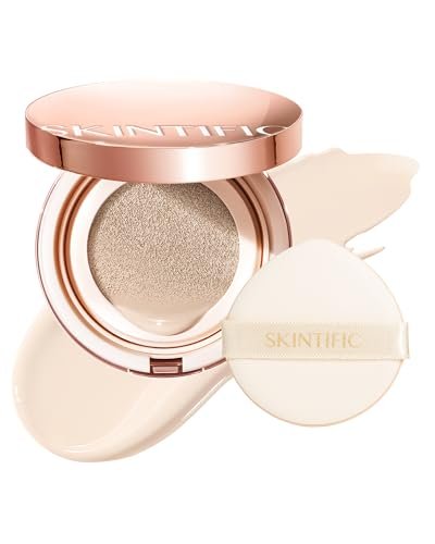 skintific full coverage cushion foundation #10c shell| satin g...