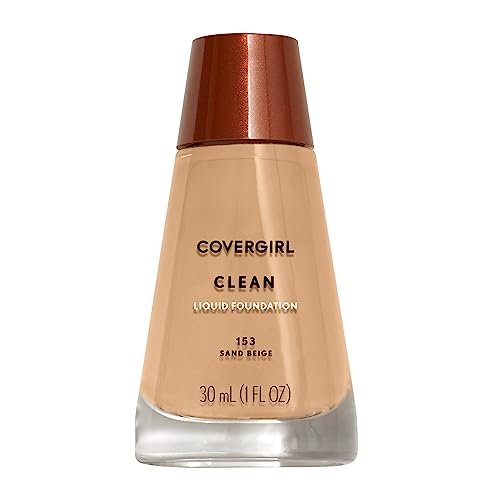 covergirl clean liquid foundation, sand beige 153