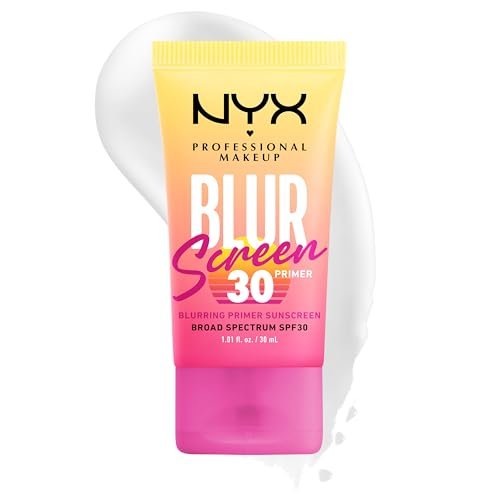 nyx professional makeup blurscreen spf 30 primer, 3 in 1 blurr...