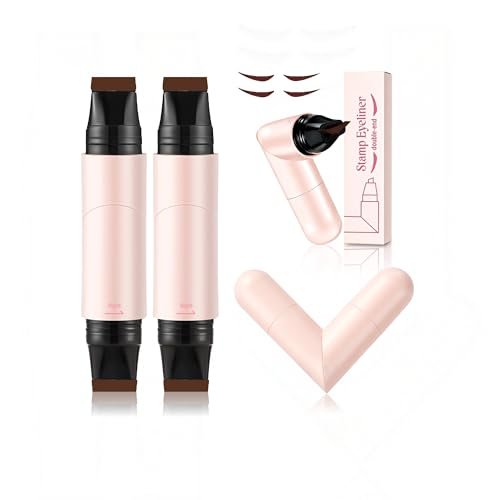 nberuionre 2 pcs dual ended eyeliner stamp, easy to apply cat...