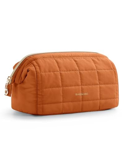 BAGSMART Makeup Bag Travel Toiletry Bag, Puffy Padded Make Up... bagsmart makeup bag travel toiletry bag, puffy padded make up...
