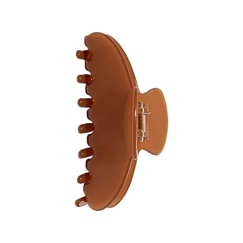 OideGuiing Durable Acetate Hair Clips - 4-Inch Light coffee Cl... oideguiing durable acetate hair clips 4 inch light coffee cl...