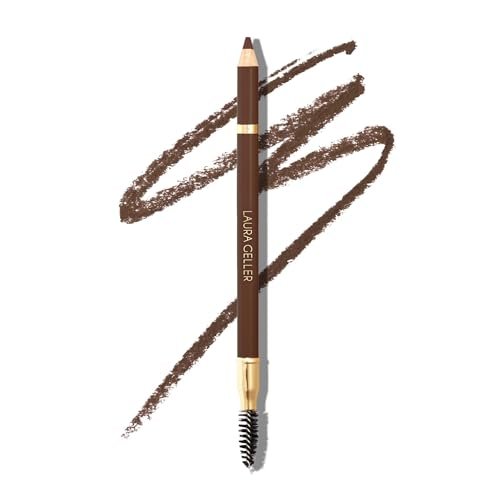 LAURA GELLER NEW YORK Bravo Brows Soft Pencil + Brush, Dark Brown laura geller new york bravo brows soft pencil + brush, dark brown
