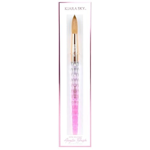 kiara sky kolinsky acrylic nail brush #20 – pure kolinsky sabl...