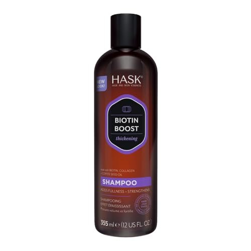 hask biotin boost thickening shampoo, 12 fl oz