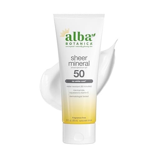 Alba Botanica Mineral Sunscreen Lotion SPF 50, Broad Spectrum,... alba botanica mineral sunscreen lotion spf 50, broad spectrum,...