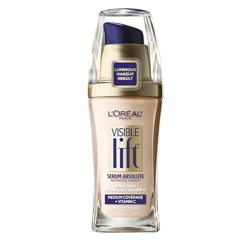 l'oreal paris visible lift serum absolute foundation, soft ivo...