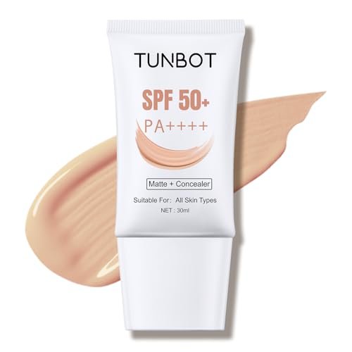 liquid foundation spf 50, 30ml full coverage lightweight conce...