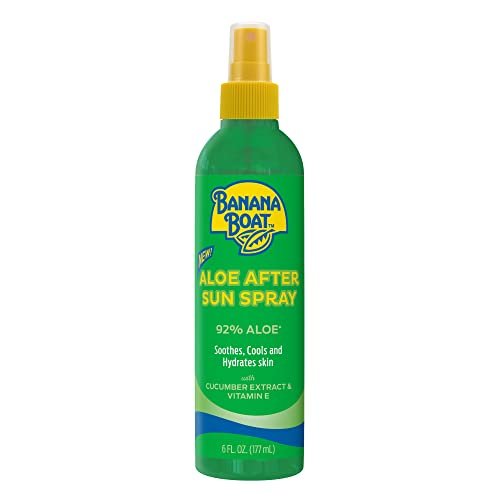 banana boat aloe after sun spray, 6fl oz | aloe vera spray wit...