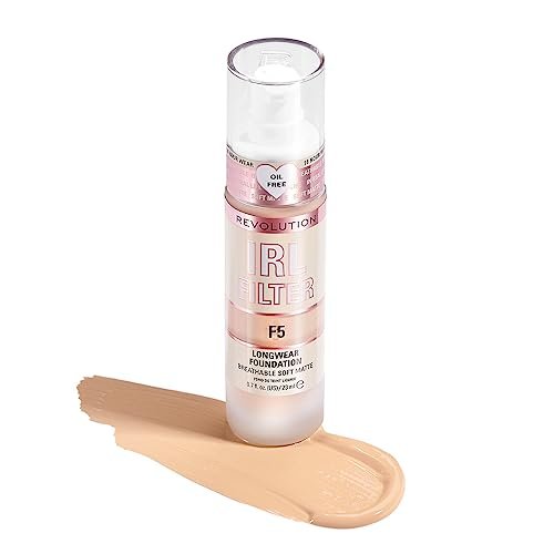 revolution, irl filter longwear foundation, soft & breathable...