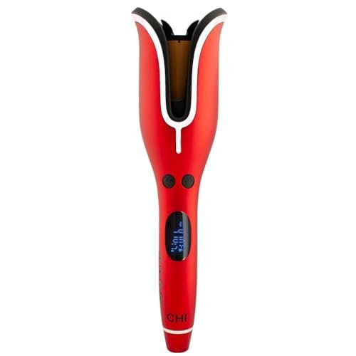 chi spin n curl 1″ ceramic rotating curling iron, adjustable p...
