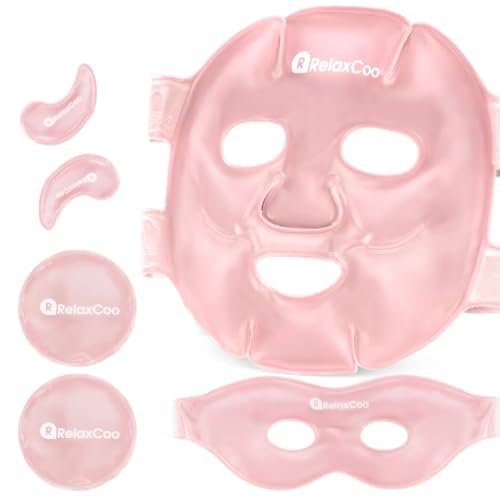 RelaxCoo Ice Face Eye Mask for Dark Circles and Puffiness Cold... relaxcoo ice face eye mask for dark circles and puffiness cold...