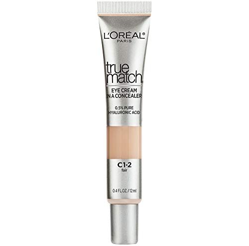 l'oreal paris true match eye cream in a concealer, 0.5% hyalur...