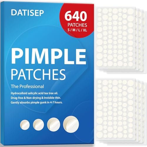 datisep pimple patches for face, 640 count hydrocolloid patch...