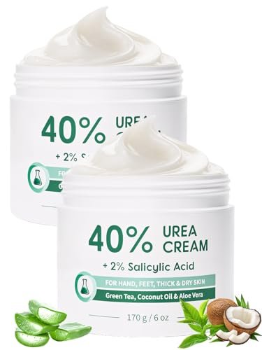 famikya 40% urea cream for feet maximum strength, foot cream f...