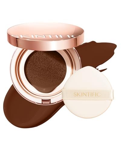 SKINTIFIC Full Coverage Cushion Foundation #47N Ebony| Satin G... skintific full coverage cushion foundation #47n ebony| satin g...
