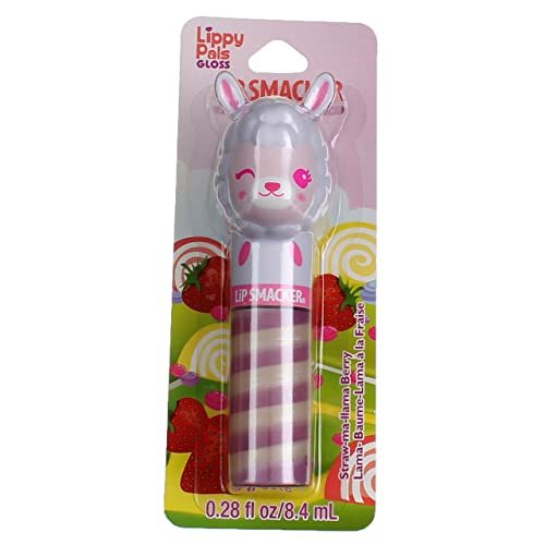 lip smacker lippy pals swirls llama, flavored moisturizing & s...
