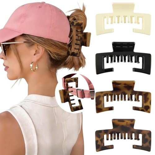 hat friendly claw clips for baseball caps 4 pcs trucker hat...