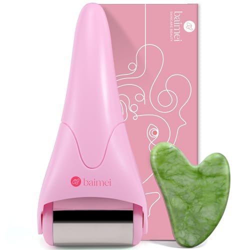 baimei icyme stainless steel ice roller for face & gua sha fac...