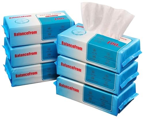 elevon multi purpose 100% unscented cotton tissue soft dry fac...