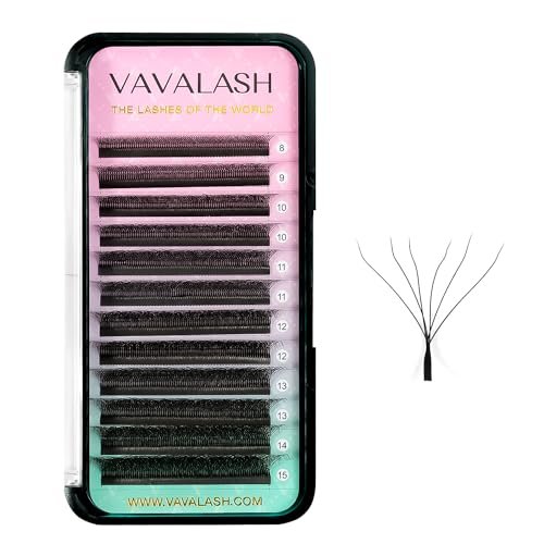 VAVALASH 6D W Shape Eyelash Extension 6D Premade Fans 0.07 D C... vavalash 6d w shape eyelash extension 6d premade fans 0.07 d c...