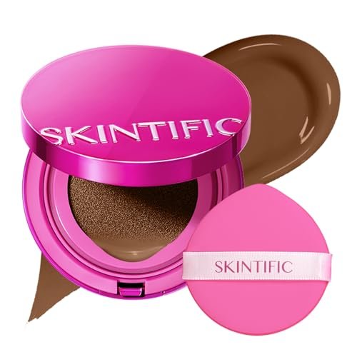 skintific pink glow cushion foundation #10n natural espresso|...